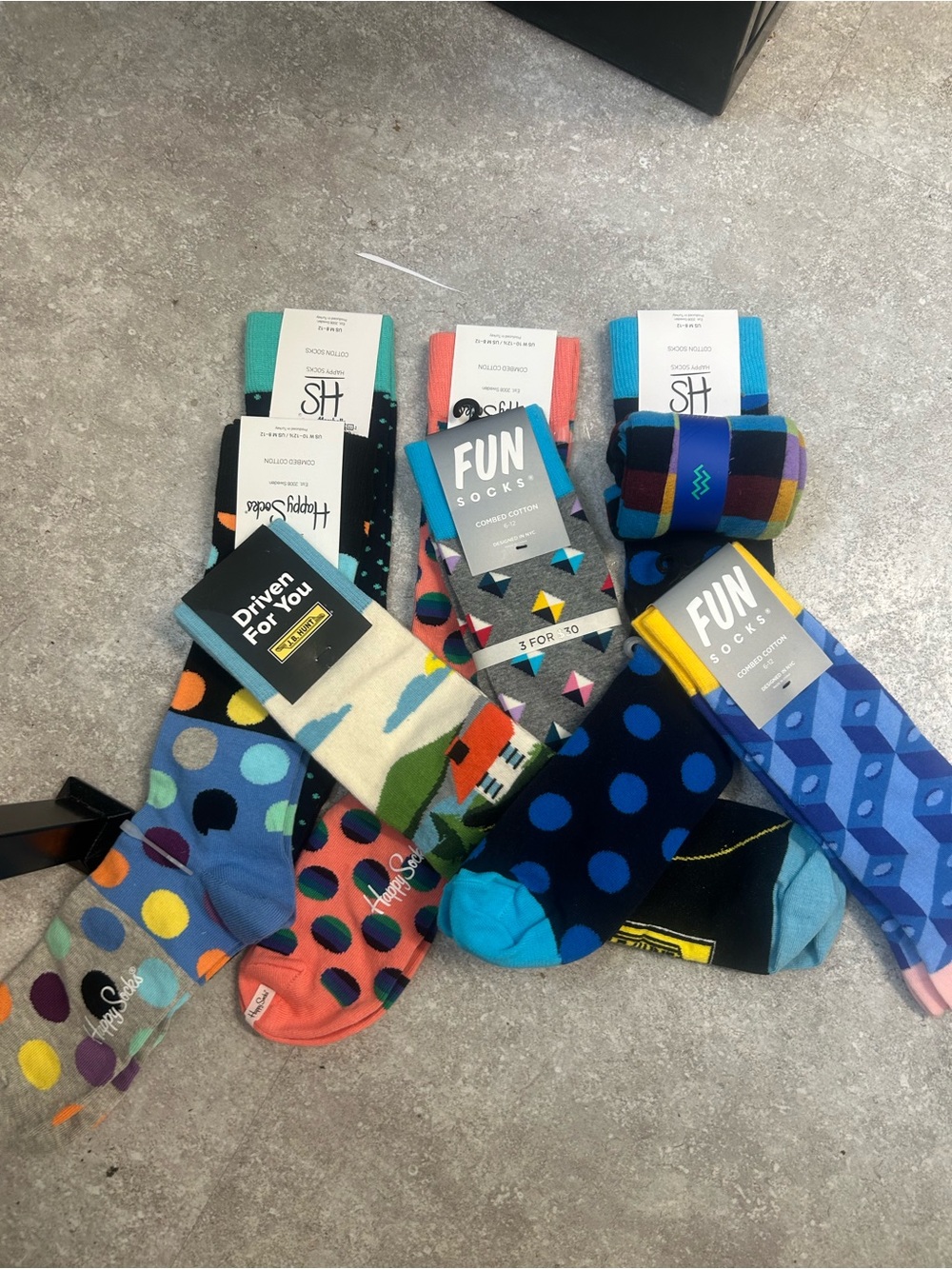 Lot of happy socks for men -9 pairs